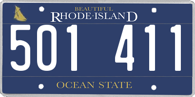 RI license plate 501411