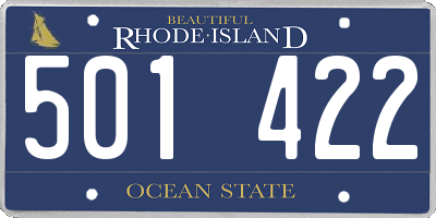 RI license plate 501422