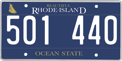 RI license plate 501440