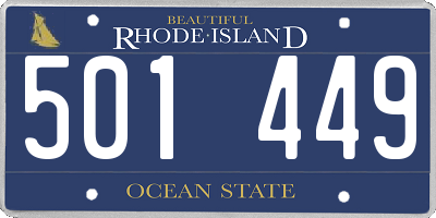 RI license plate 501449