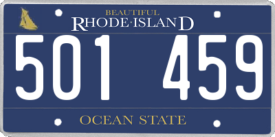 RI license plate 501459