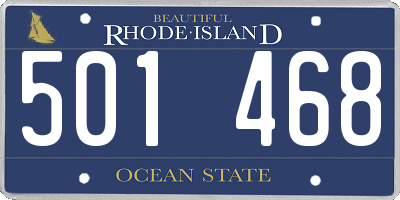 RI license plate 501468