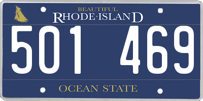 RI license plate 501469