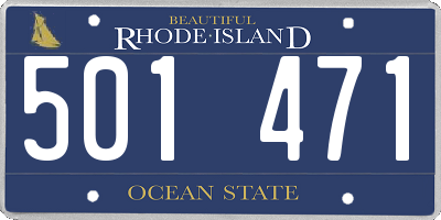 RI license plate 501471