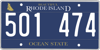 RI license plate 501474
