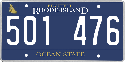 RI license plate 501476