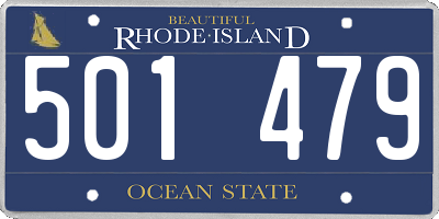 RI license plate 501479