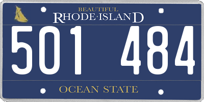 RI license plate 501484