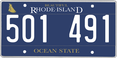 RI license plate 501491