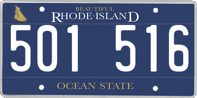 RI license plate 501516
