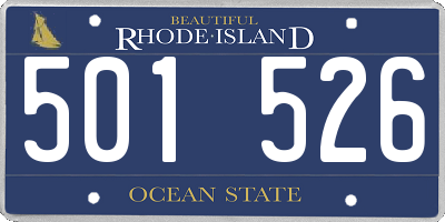 RI license plate 501526