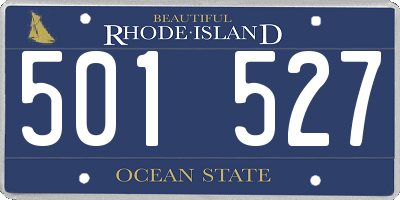 RI license plate 501527