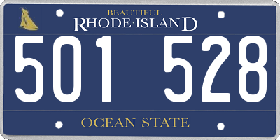 RI license plate 501528