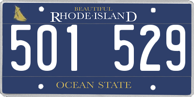 RI license plate 501529