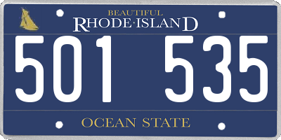 RI license plate 501535