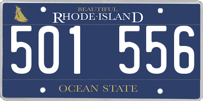 RI license plate 501556