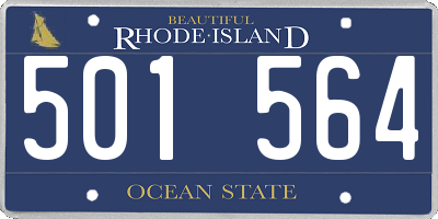RI license plate 501564