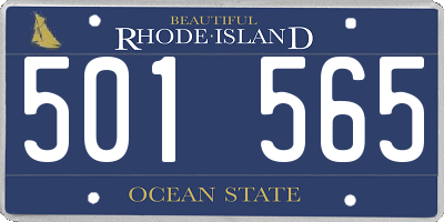 RI license plate 501565