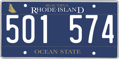RI license plate 501574
