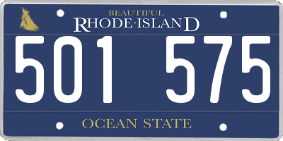 RI license plate 501575