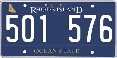 RI license plate 501576