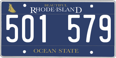 RI license plate 501579