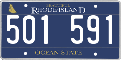 RI license plate 501591
