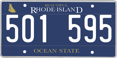 RI license plate 501595