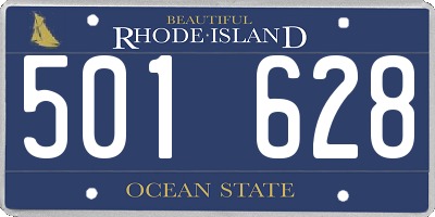 RI license plate 501628