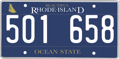 RI license plate 501658