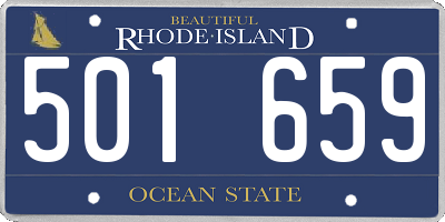 RI license plate 501659