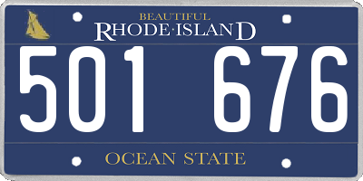 RI license plate 501676