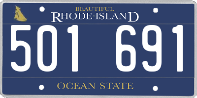 RI license plate 501691