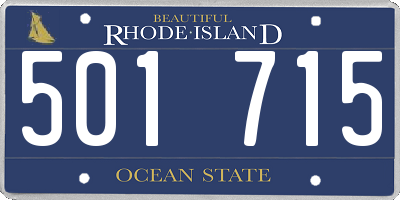 RI license plate 501715