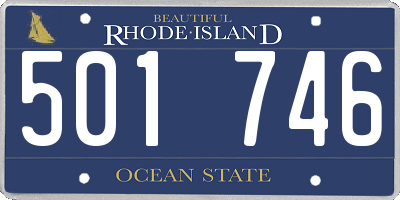 RI license plate 501746