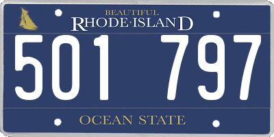 RI license plate 501797