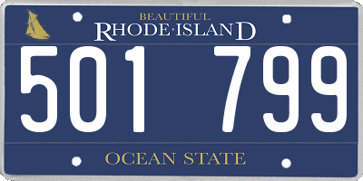 RI license plate 501799