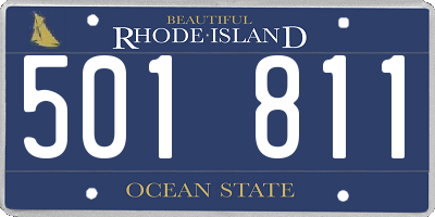 RI license plate 501811