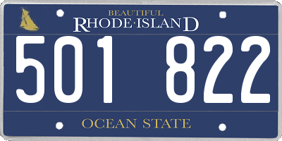 RI license plate 501822