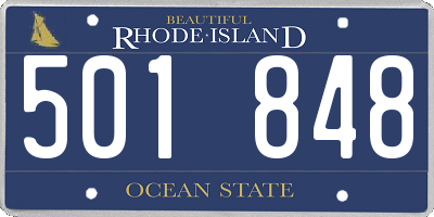 RI license plate 501848