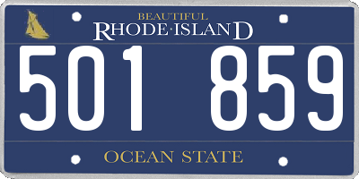RI license plate 501859