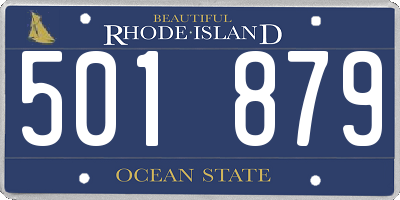 RI license plate 501879