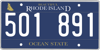 RI license plate 501891