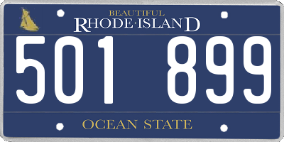 RI license plate 501899