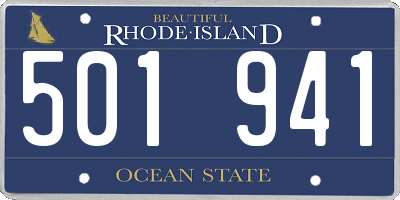 RI license plate 501941