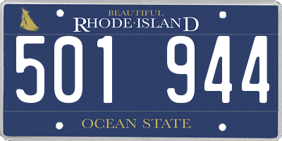 RI license plate 501944