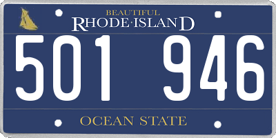 RI license plate 501946