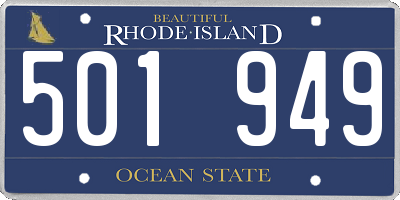 RI license plate 501949