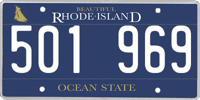 RI license plate 501969