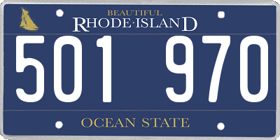 RI license plate 501970